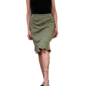 Hanna Andersson ruffle hem skirt green XS